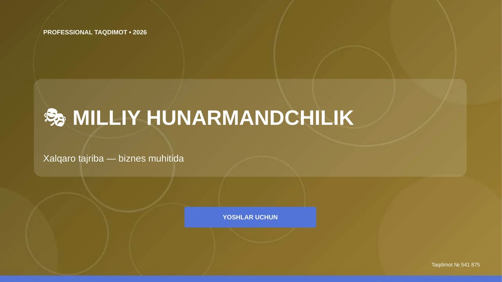 MILLIY HUNARMANDCHILIK