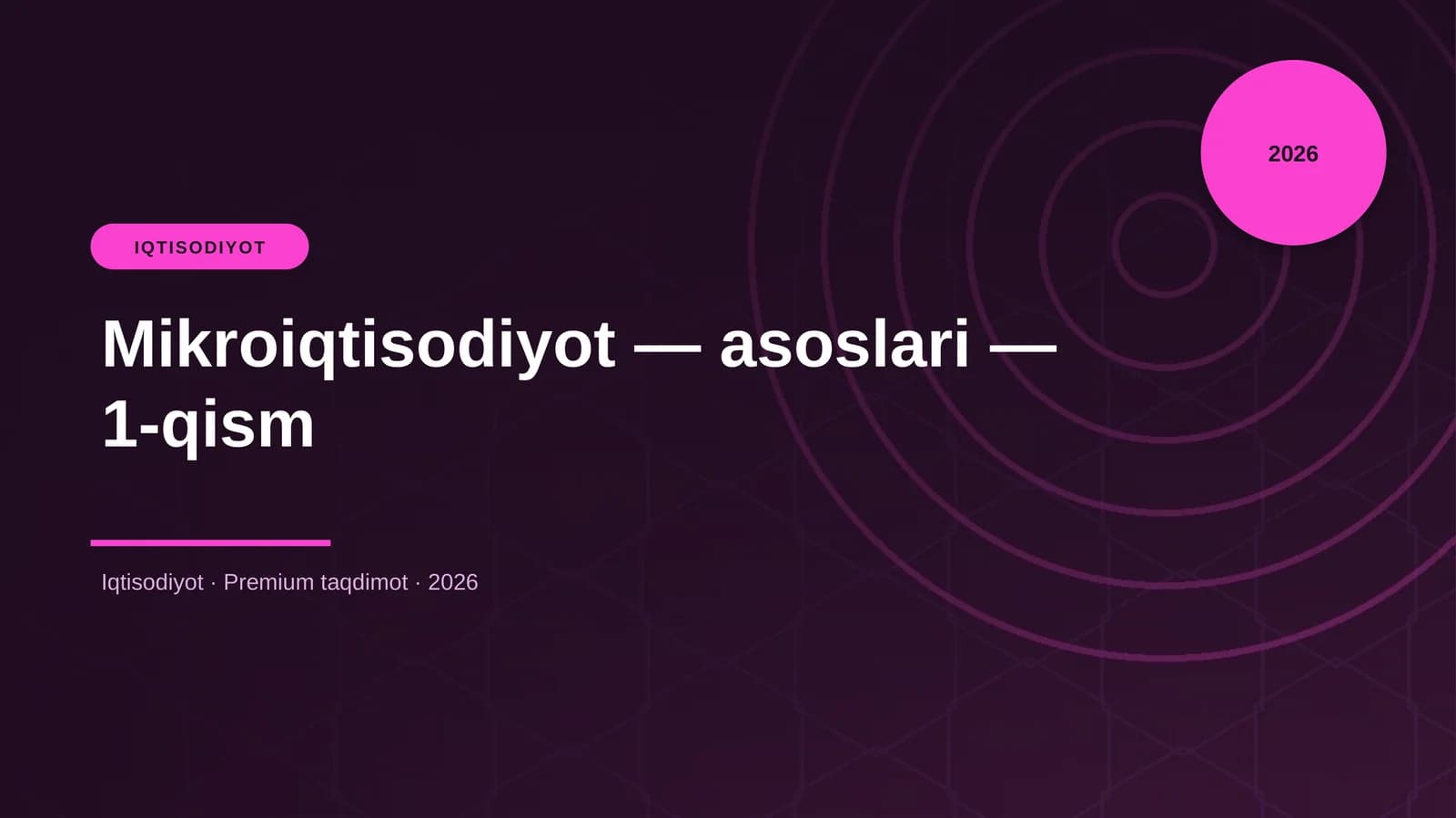 Mikroiqtisodiyot — asoslari — 1-qism