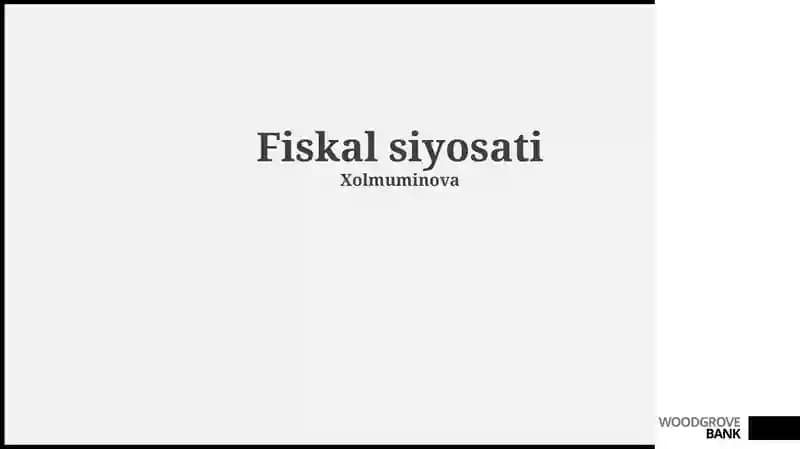 Fiskal siyosati