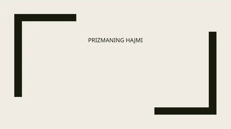 Prizmaning hajmi