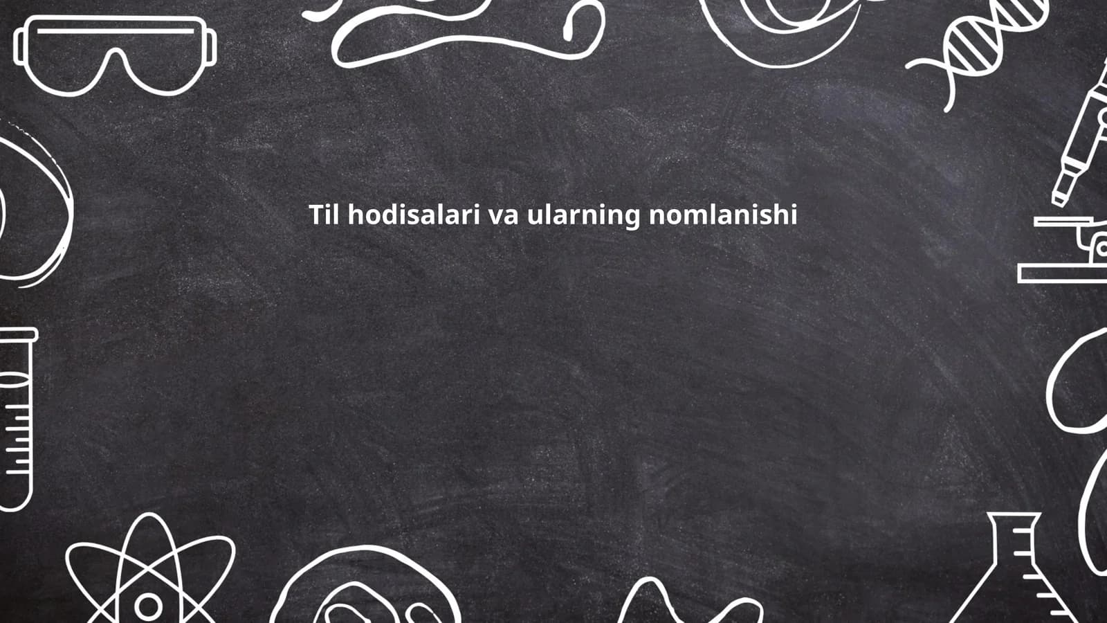 Til hodisalari va ularning nomlanishi