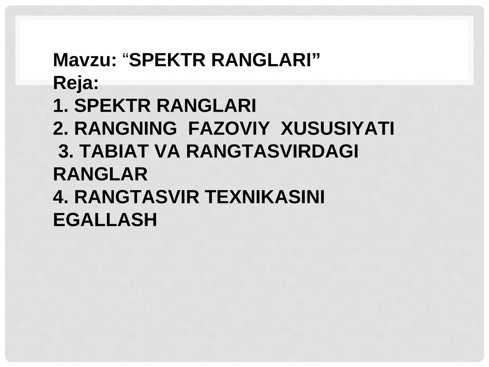 SPEKTR RANGLARI.ppt