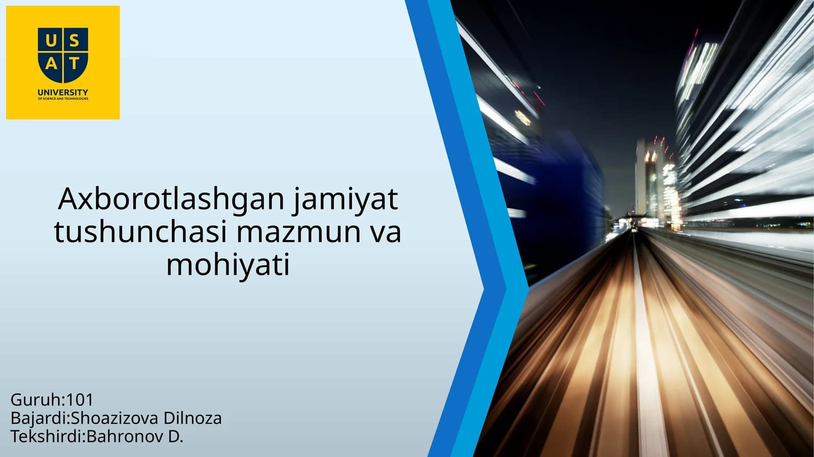 Axborotlashganjamiyattushunchasimazmunvamohiyati