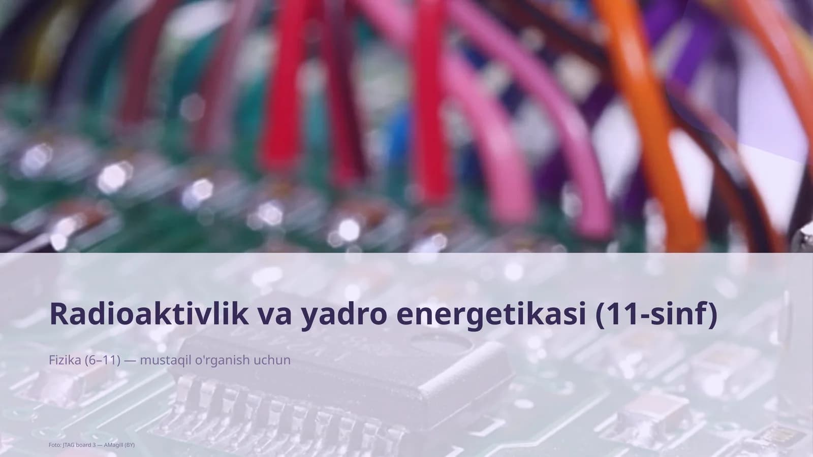 Radioaktivlik va yadro energetikasi (11-sinf)
