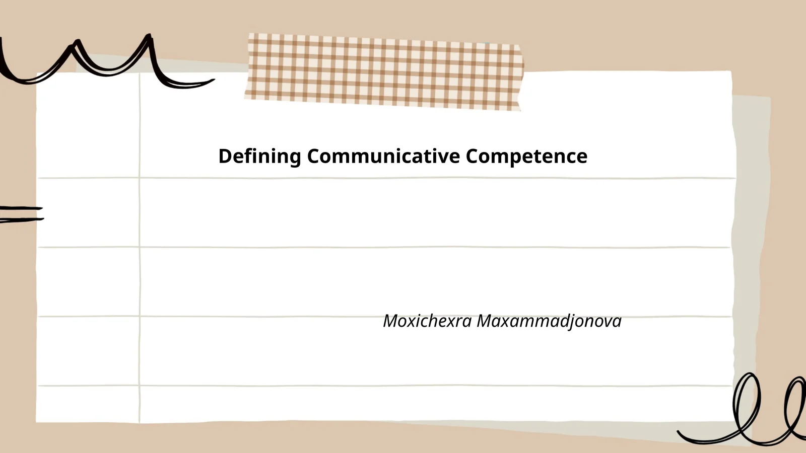 Defining Communicative Competence