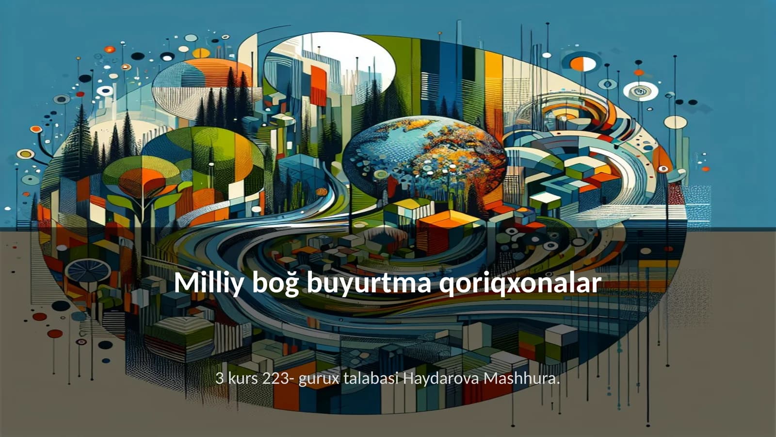 Milliy boğ buyurtma qoriqxonalar