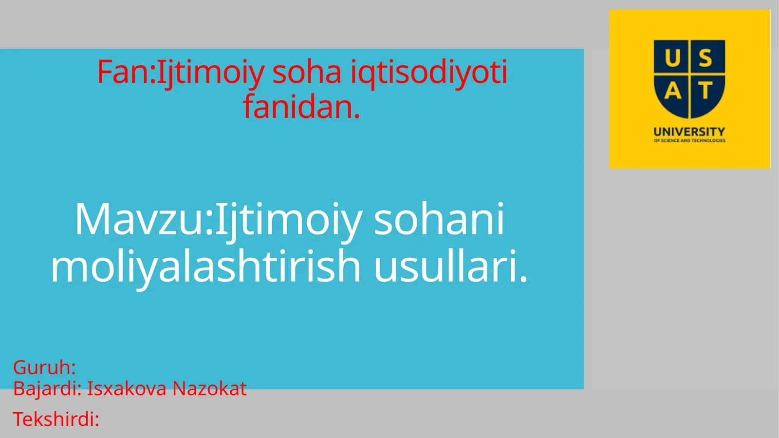 Ijtimoiy sohanimoliyalashtirish usullari