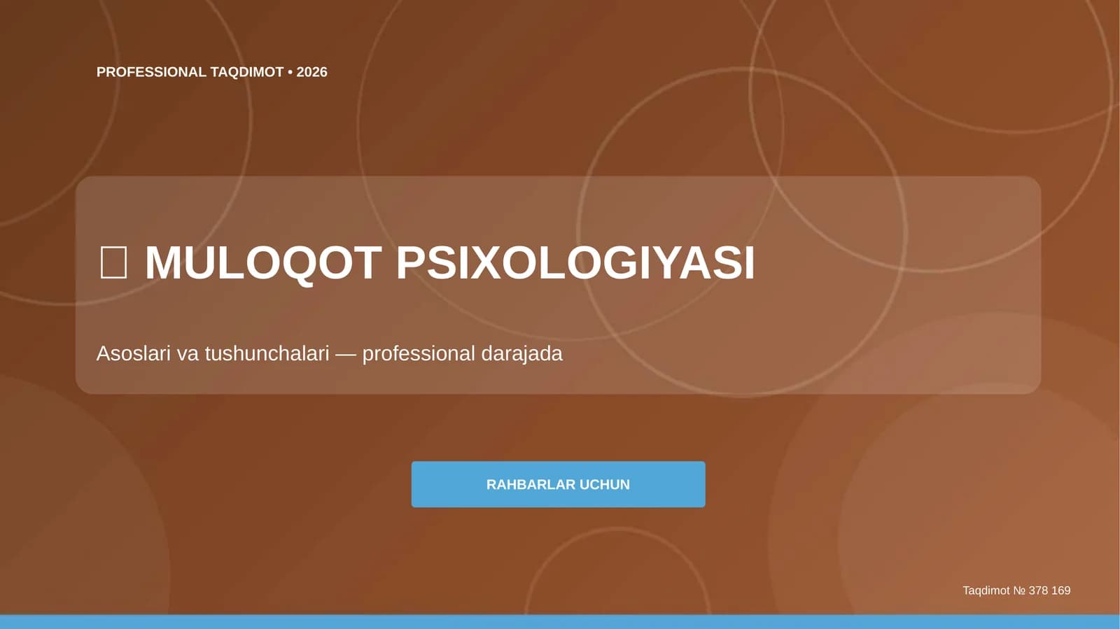 MULOQOT PSIXOLOGIYASI