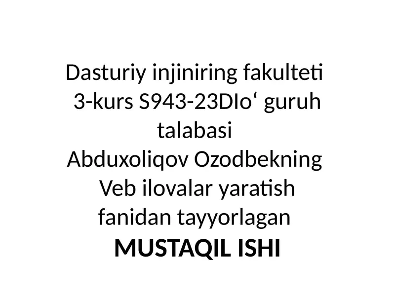 jQuery funksiyalarni qo‘llash