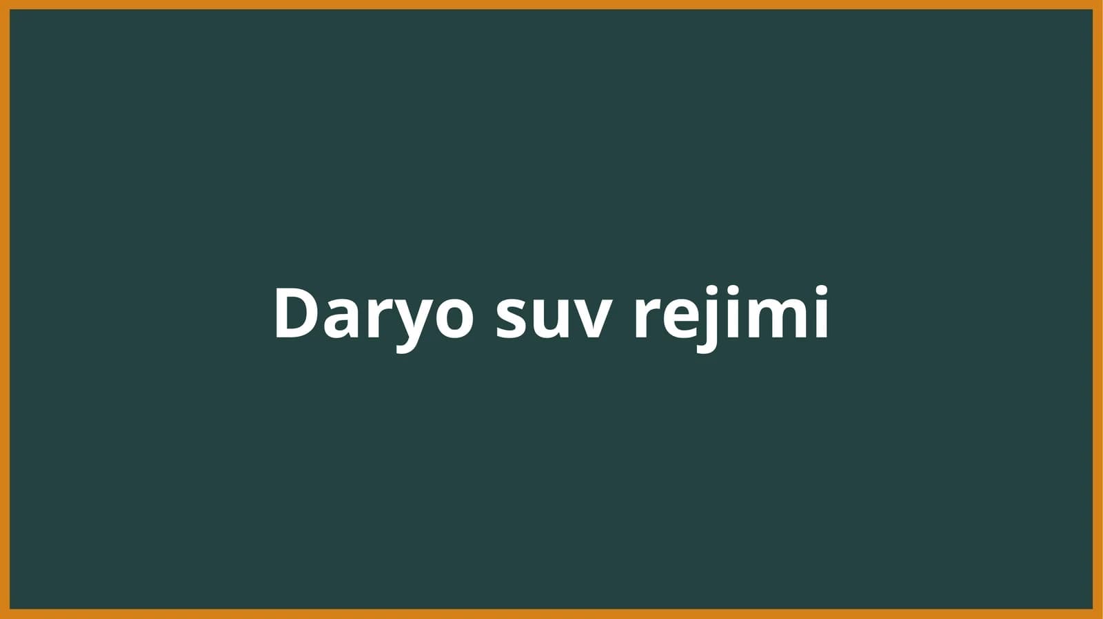 Daryo Suv