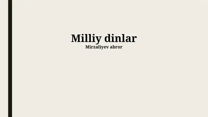 Milliy dinlar