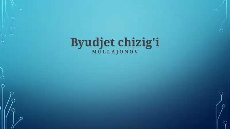 Byudjet chizig'i