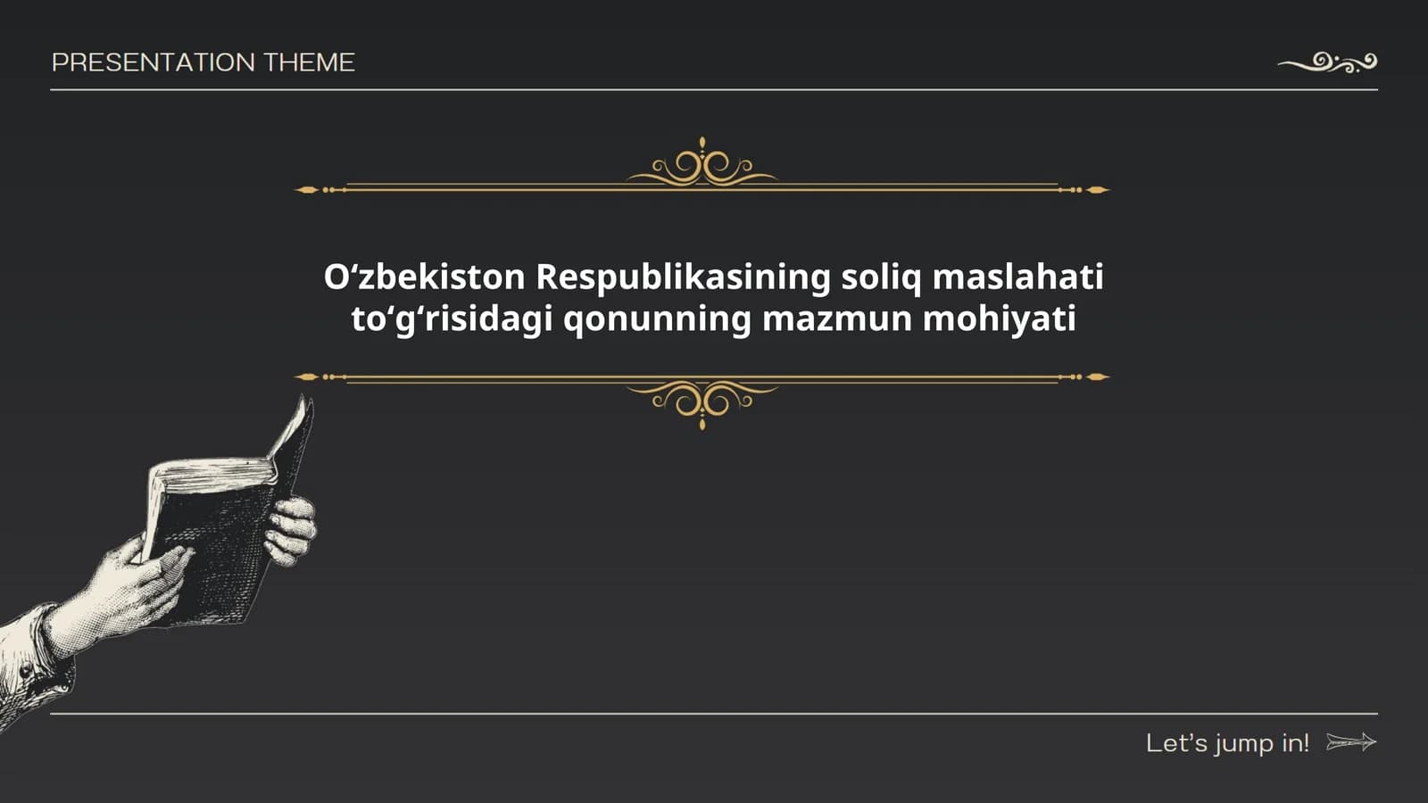 Soliq maslahati tushunchasi