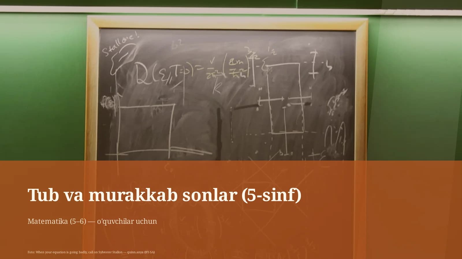 Tub va murakkab sonlar (5-sinf)