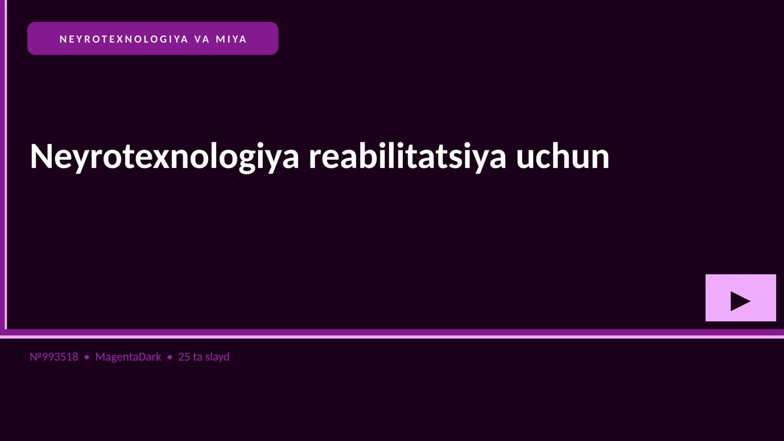 NEYROTEXNOLOGIYA VA MIYA