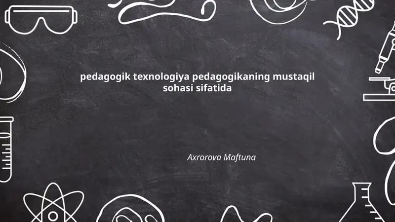 Pedagogik texnologiya