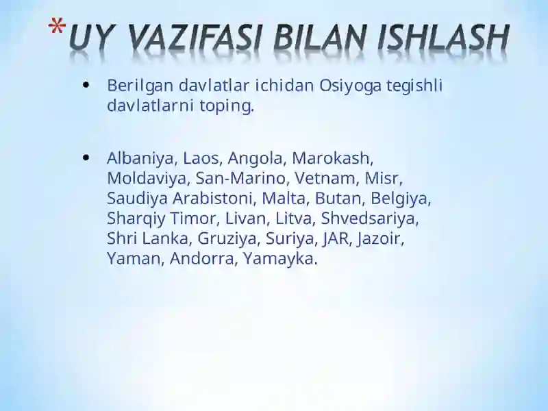 Davlatlar