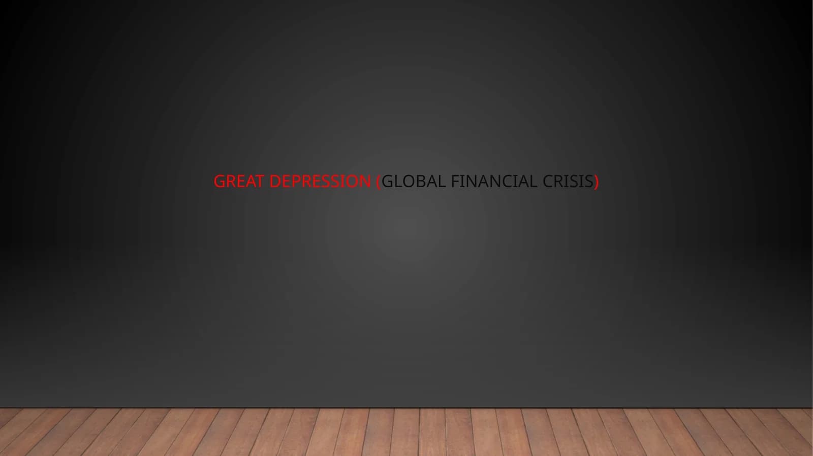 Global financial crysis