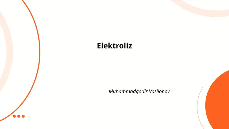 Elektroliz