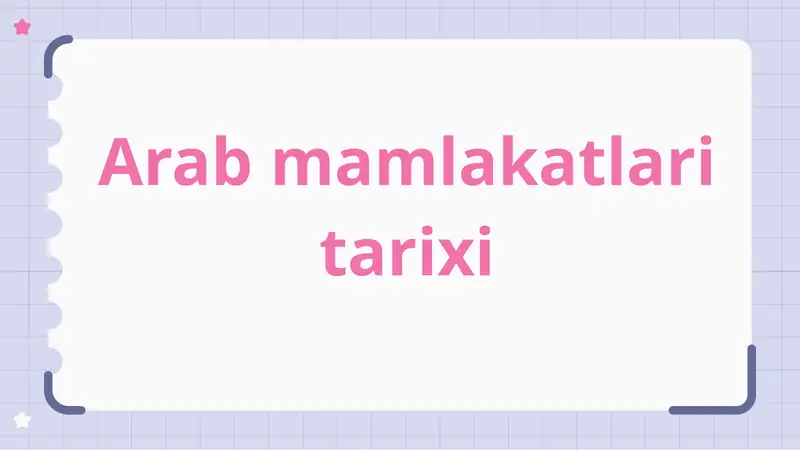 Arab mamlakatlari tarixi