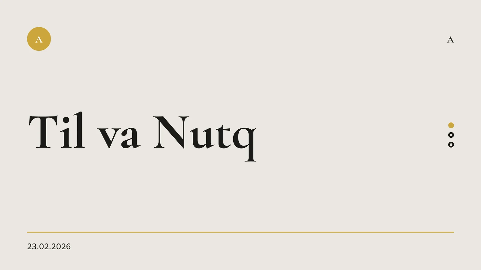 Til va Nutq