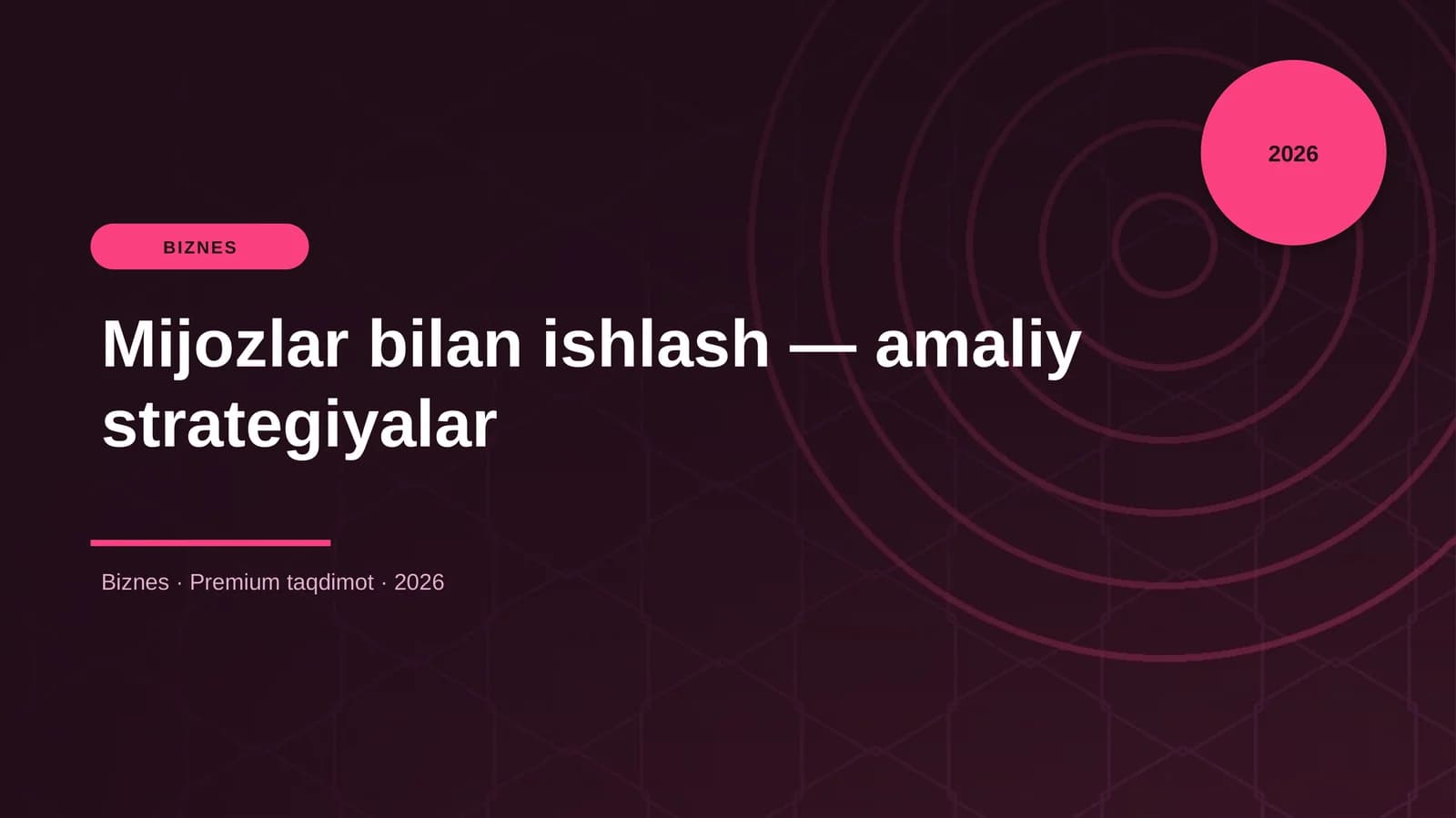 Mijozlar bilan ishlash — amaliy strategiyalar