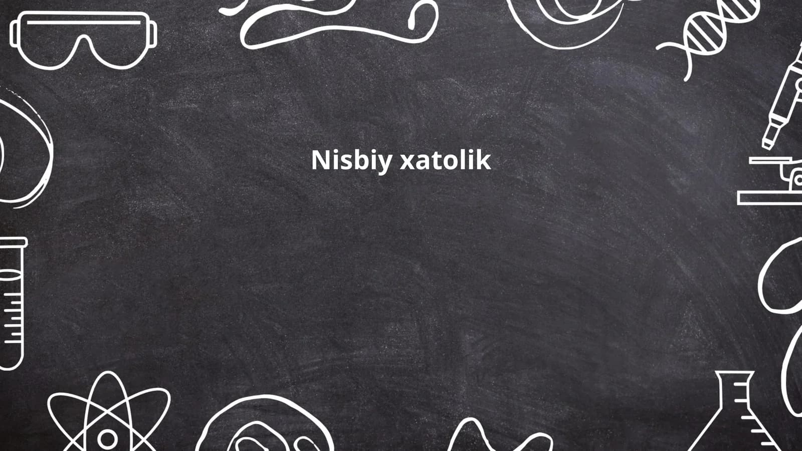 Nisbiy xatolik