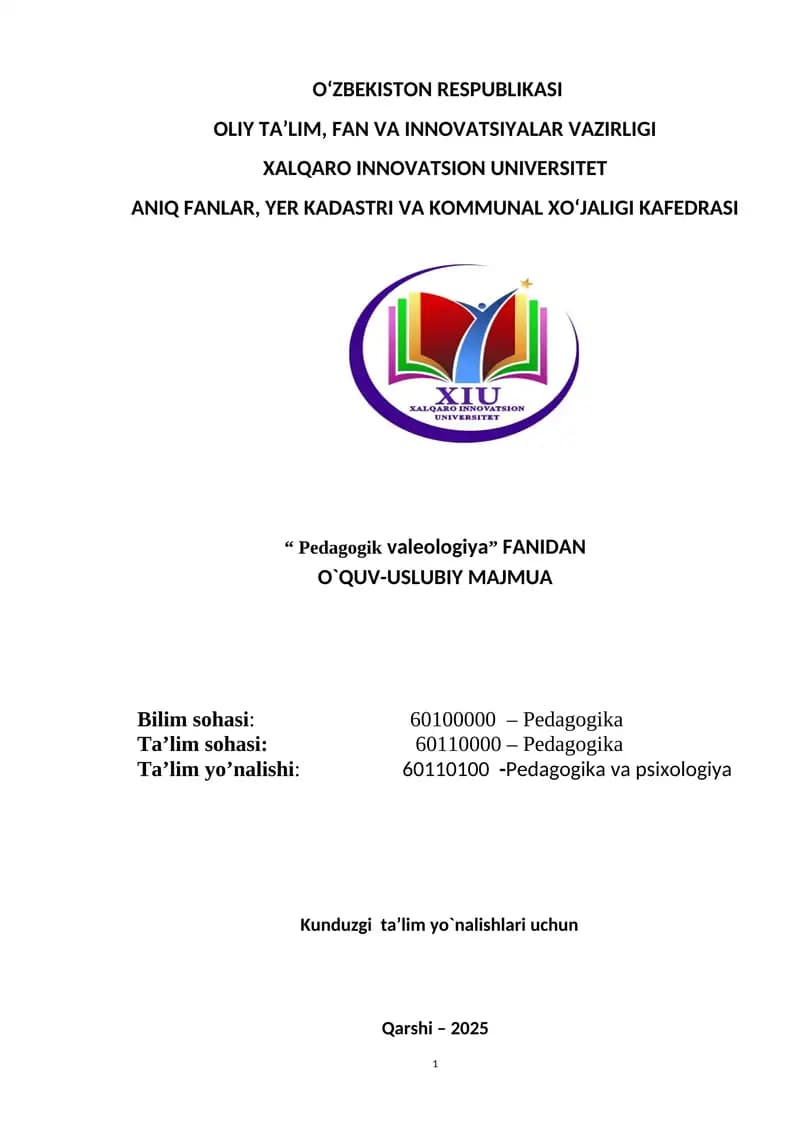 Pedagogik valeologiya