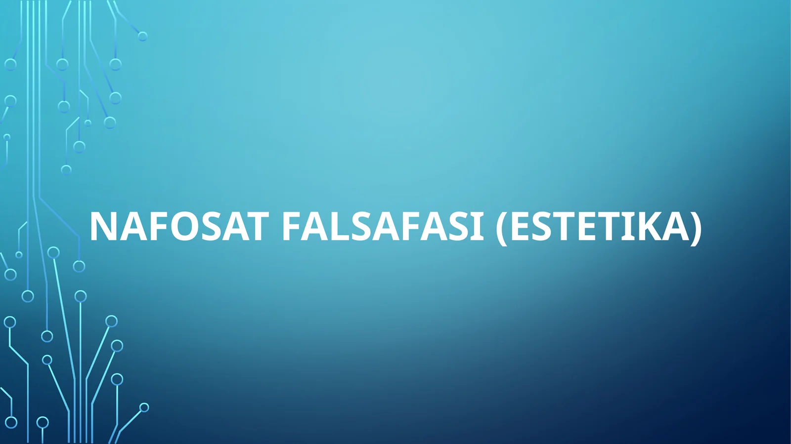 Nafosat falsafasi (estetika)