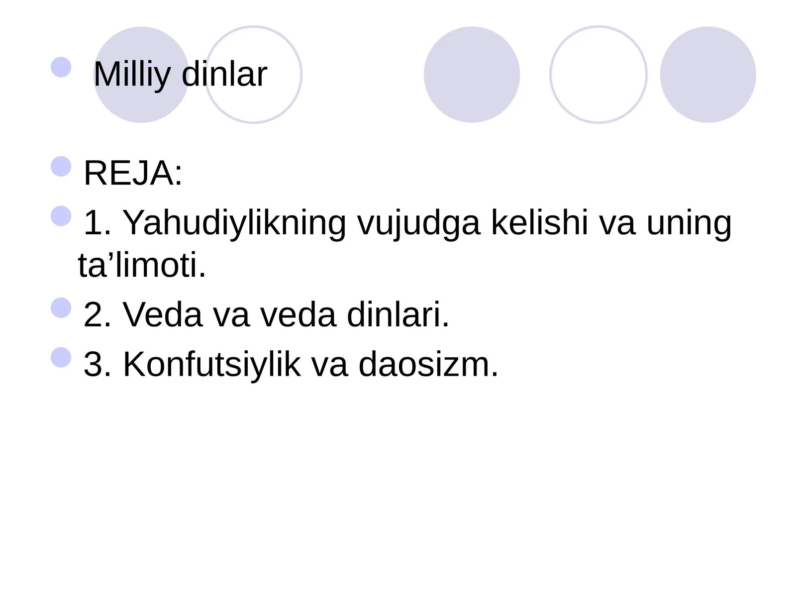 Milliy dinlar