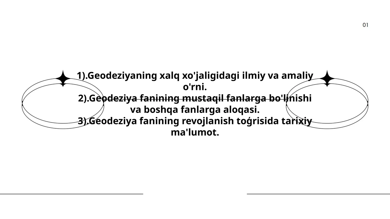 Geodeziya fanining xalq xo'jaligidagi o'rni