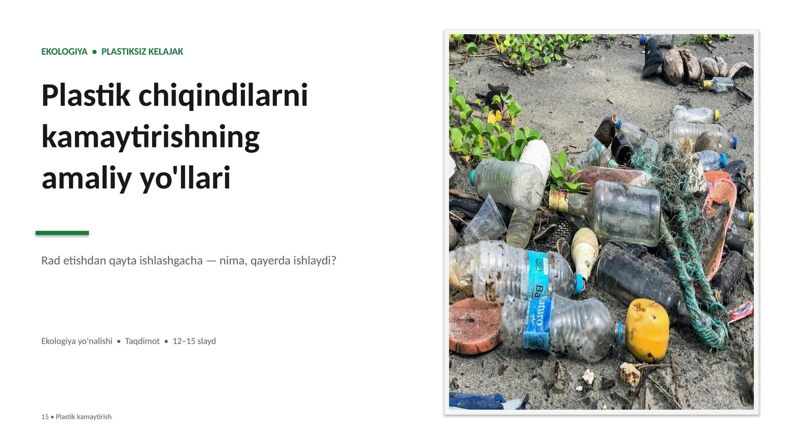 PLASTIK KAMAYTIRISH