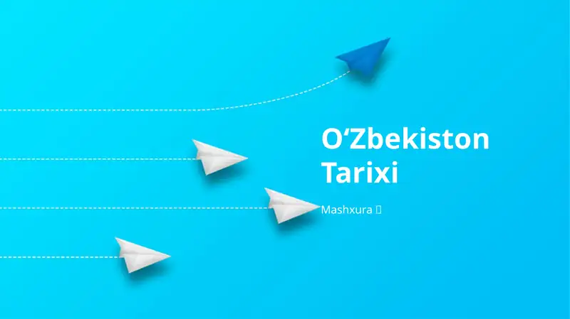 O‘Zbekiston Tarixi