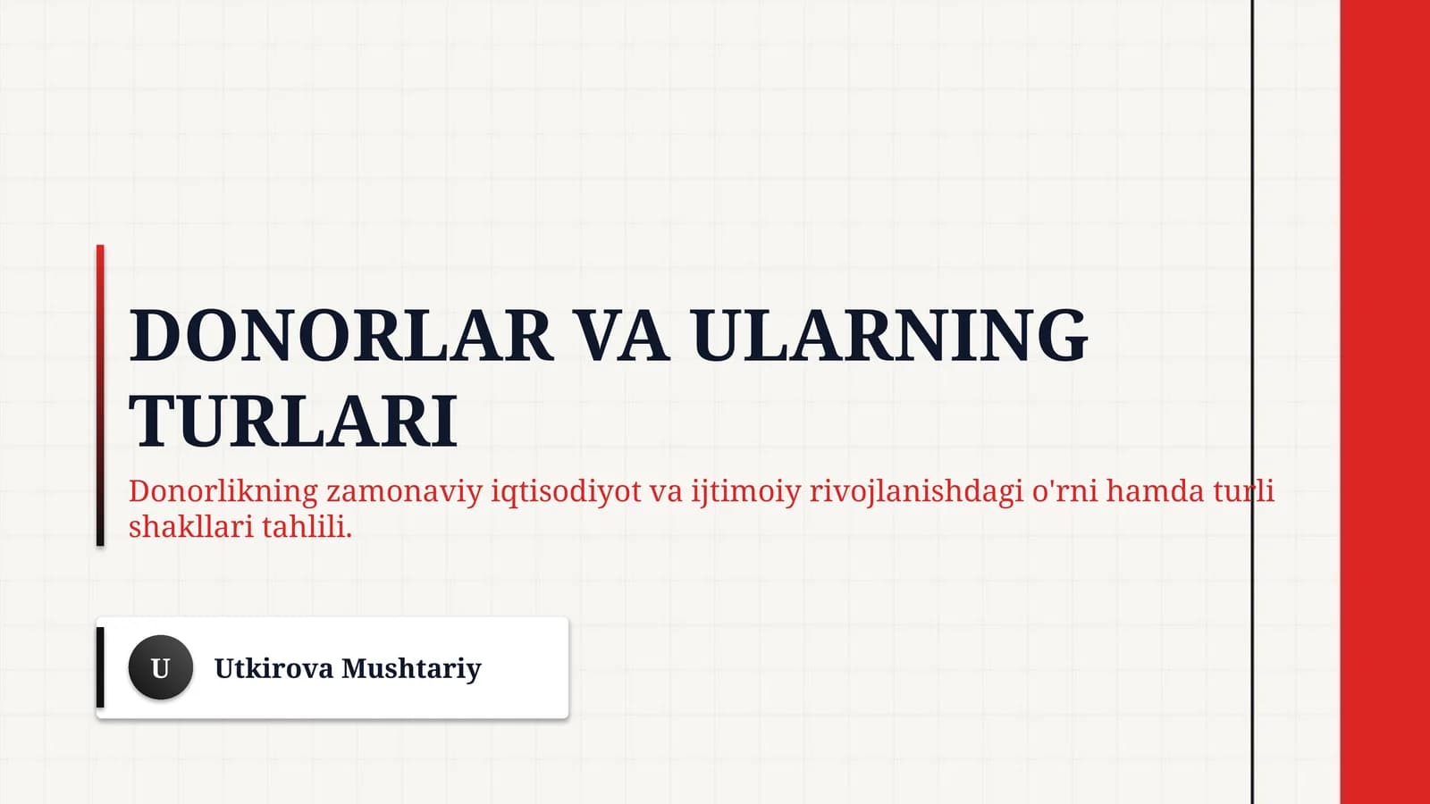 Donorlar va ularning turlari