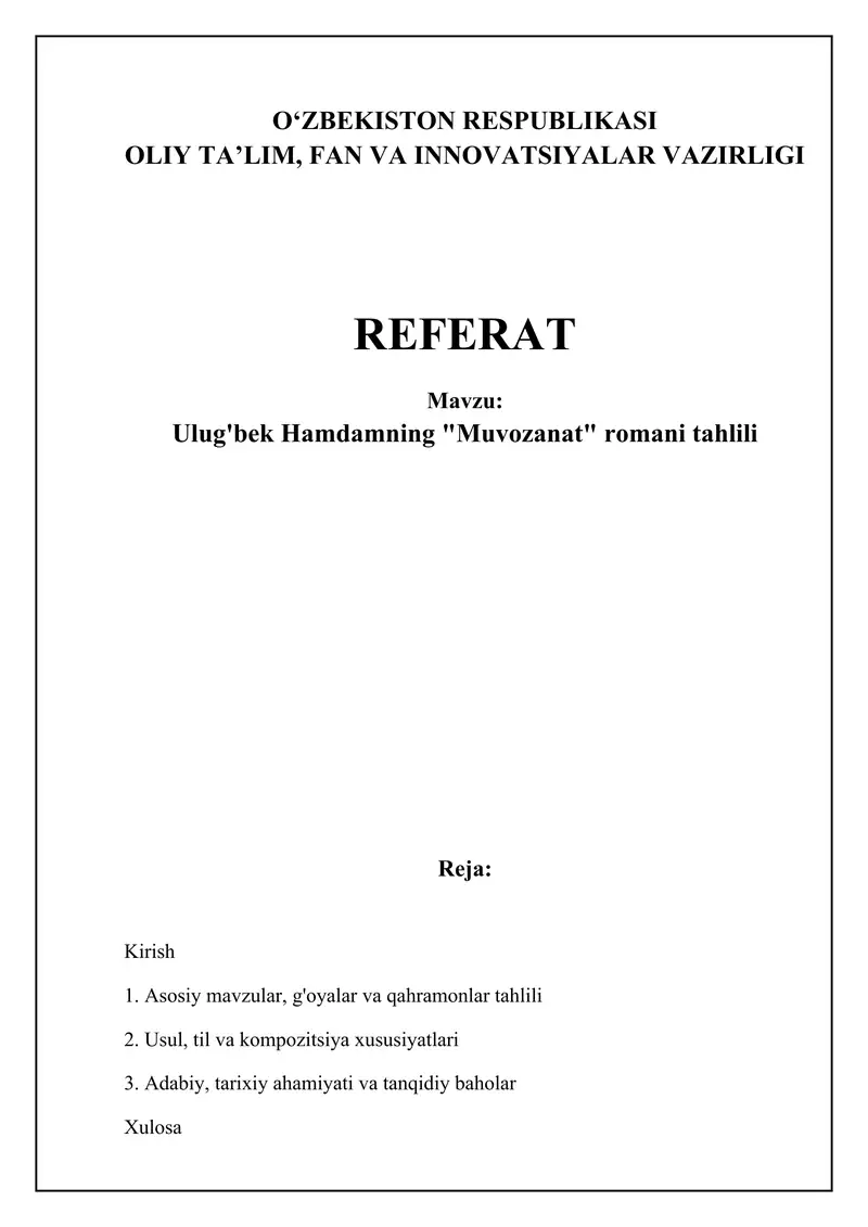 Muvozanat