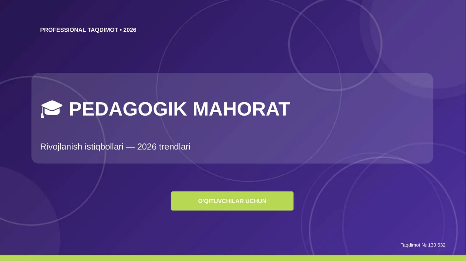 Pedagogik mahorat: rivojlanish istiqbollari (2026 trendlari)