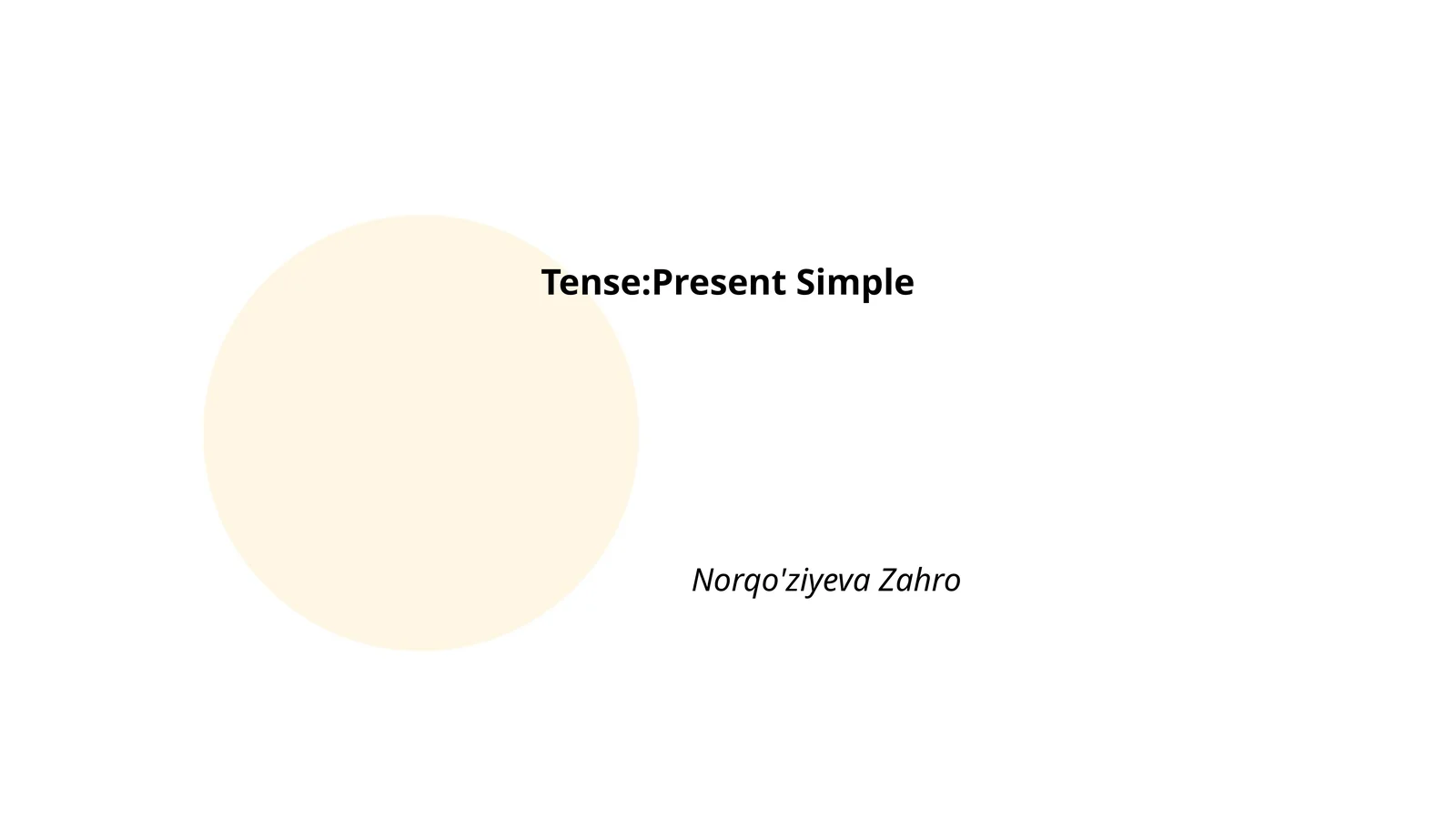 Present Simple