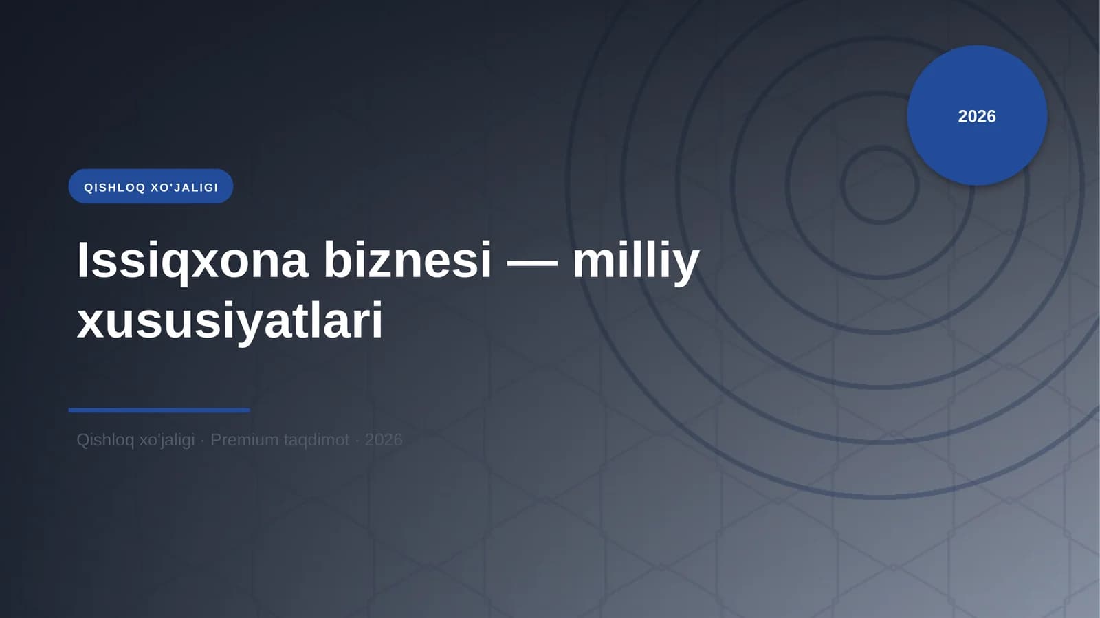 Issiqxona biznesi — milliy xususiyatlari