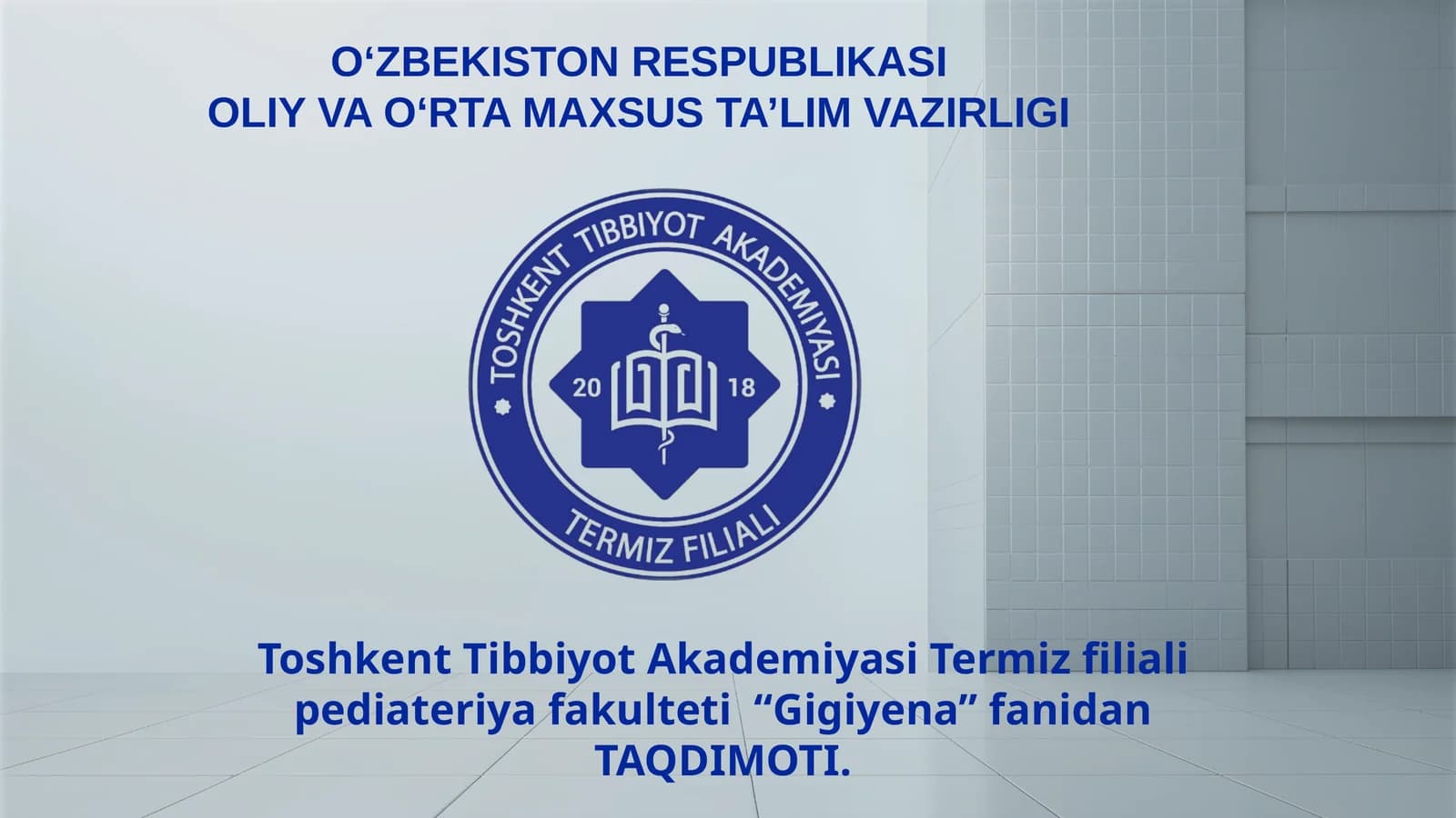 Gigiyena tushunchasi