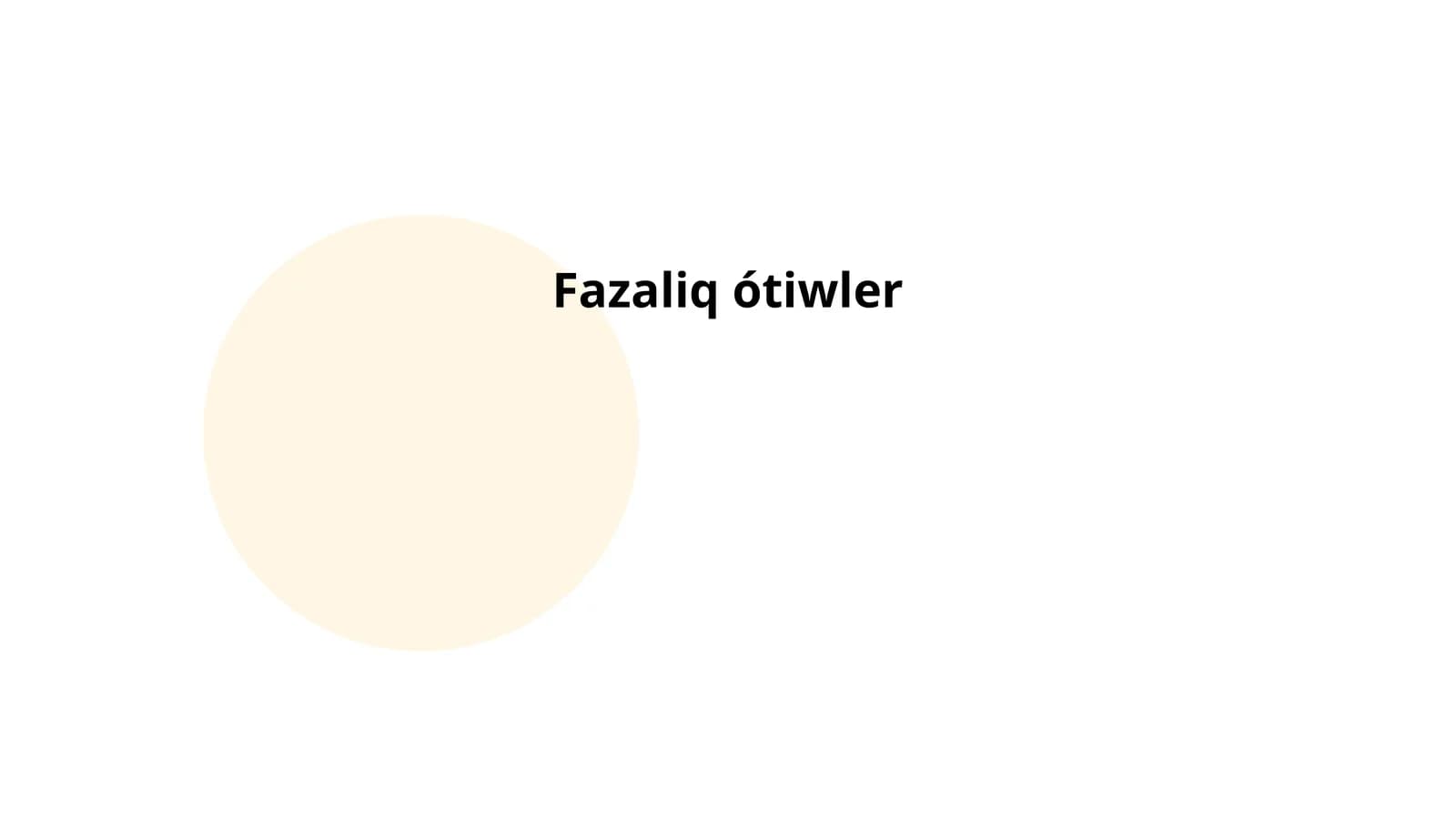Fazaliq ótiwler
