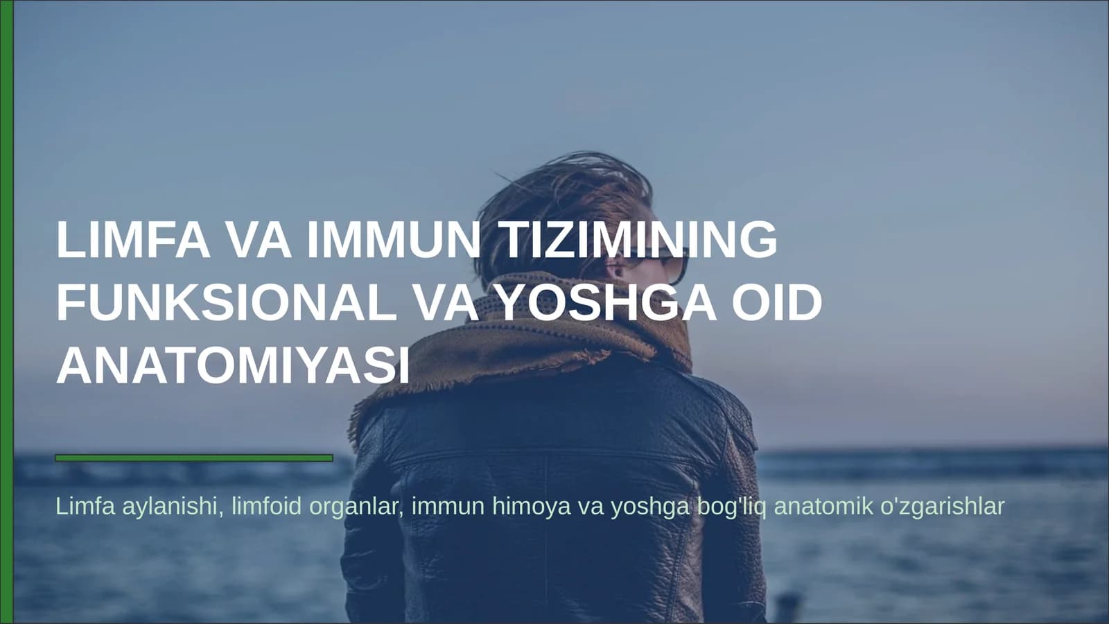 LIMFA VA IMMUN TIZIMINING FUNKSIONAL VA YOSHGA OID ANATOMIYASI
