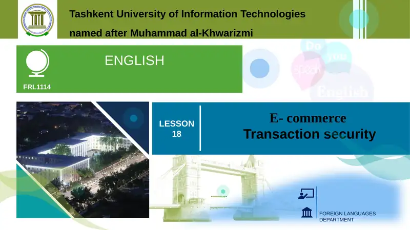 Transaction Security in E-commerce