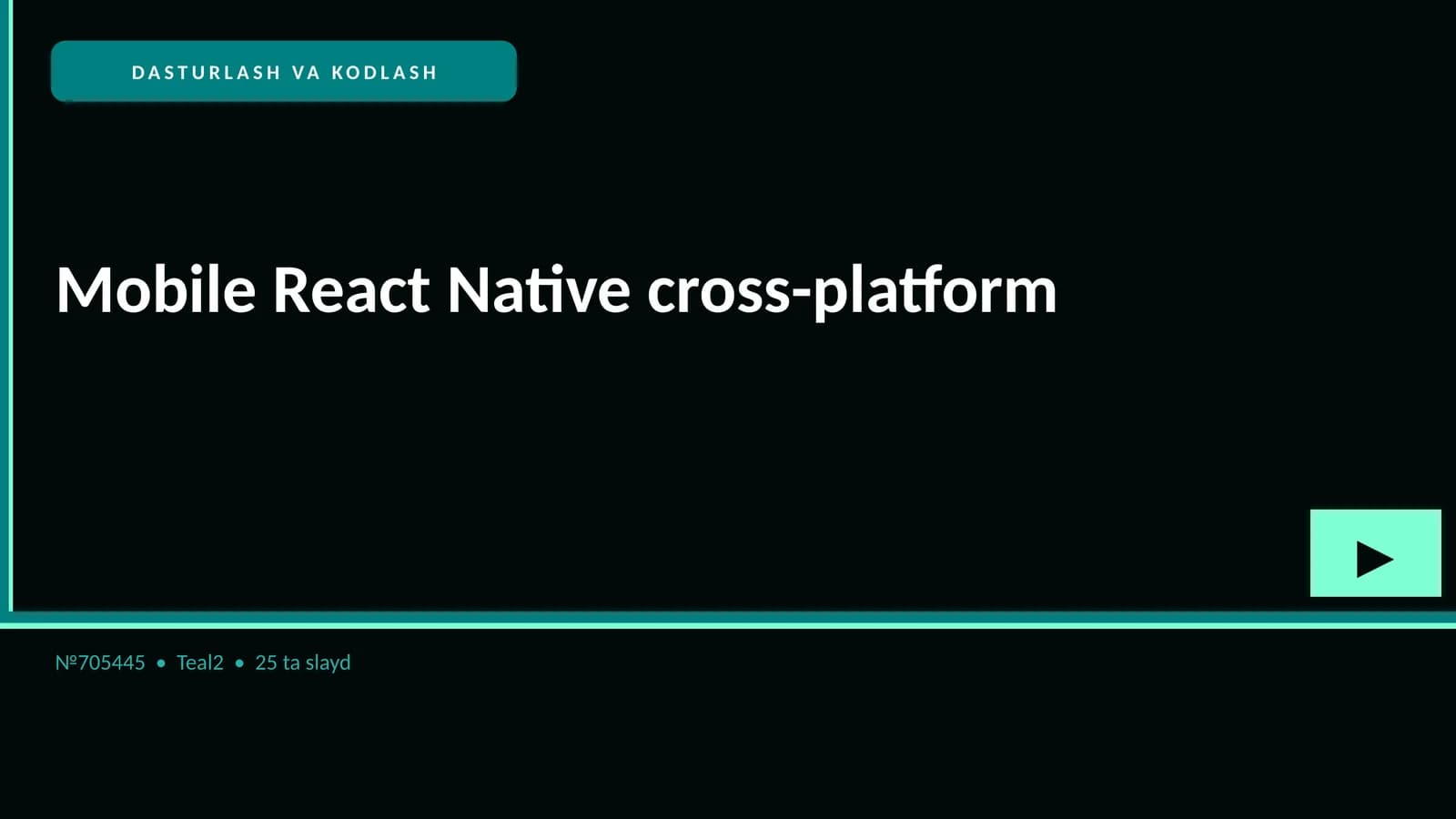 Mobile React Native cross-platform