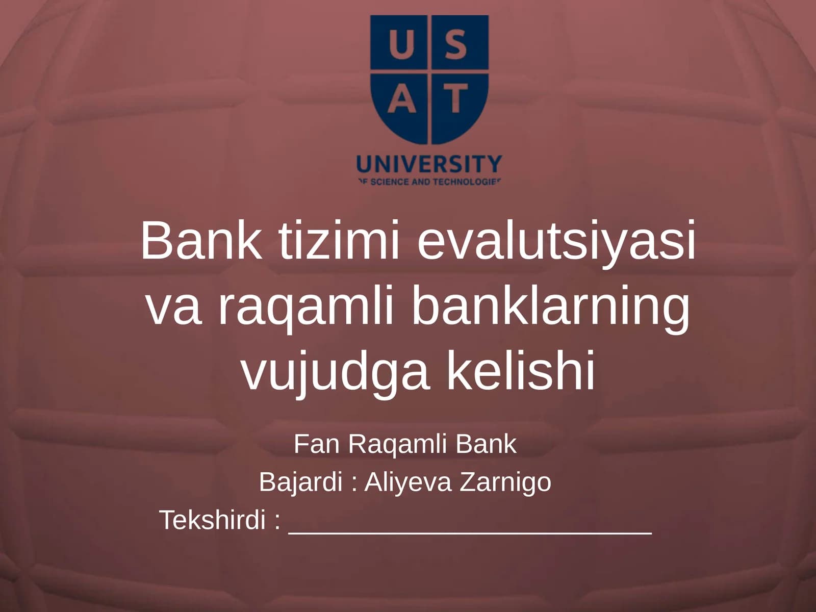 Banktizimievalutsiyasivaraqamlibanklarningvujudgakelishi