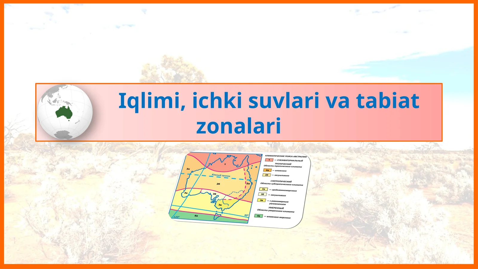 Iqlim xususiyatlari