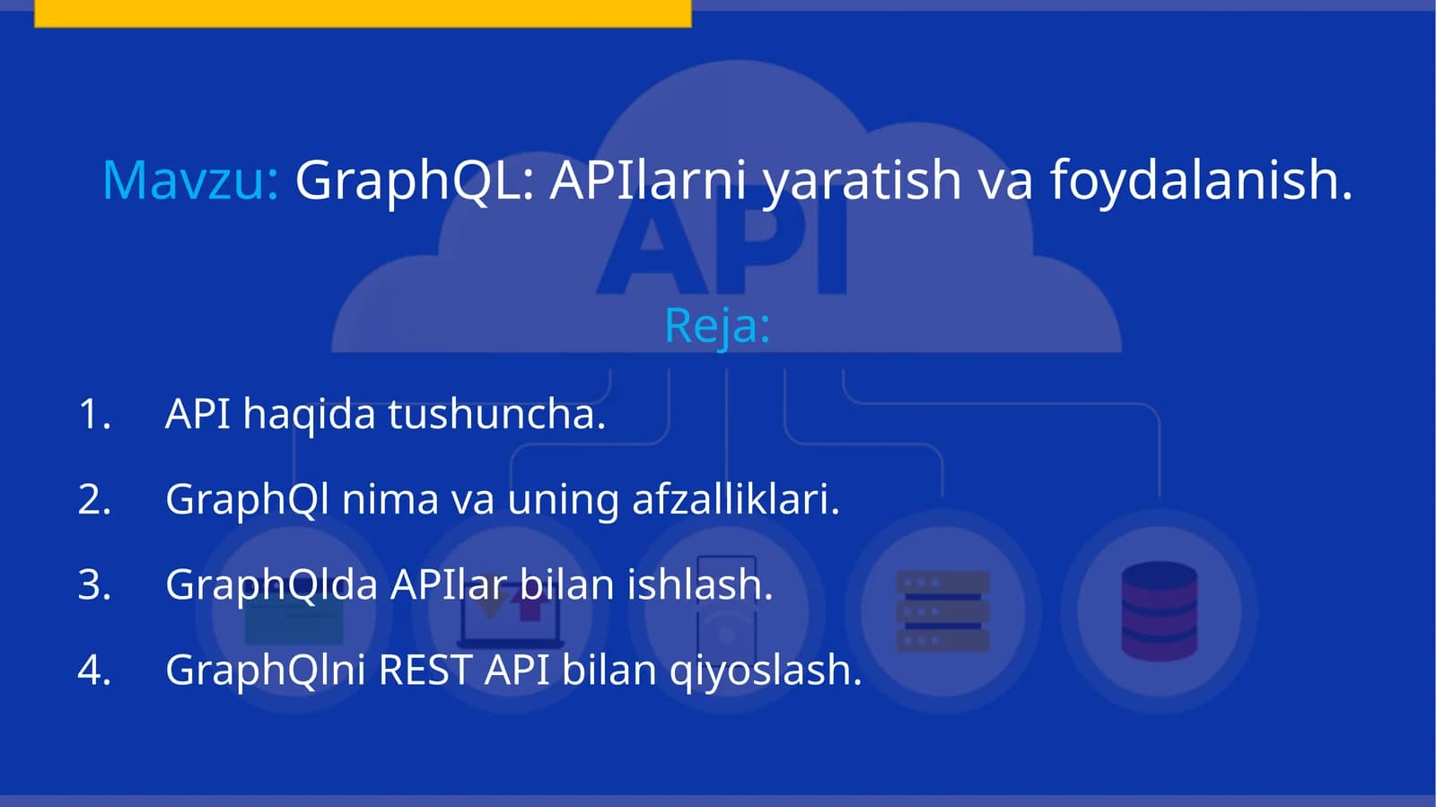 GraphQL: APIlarni yaratish va foydalanish
