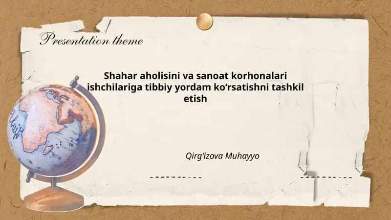 Tibbiy yordam ko‘rsatish