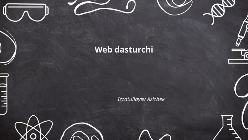 Veb dasturchi