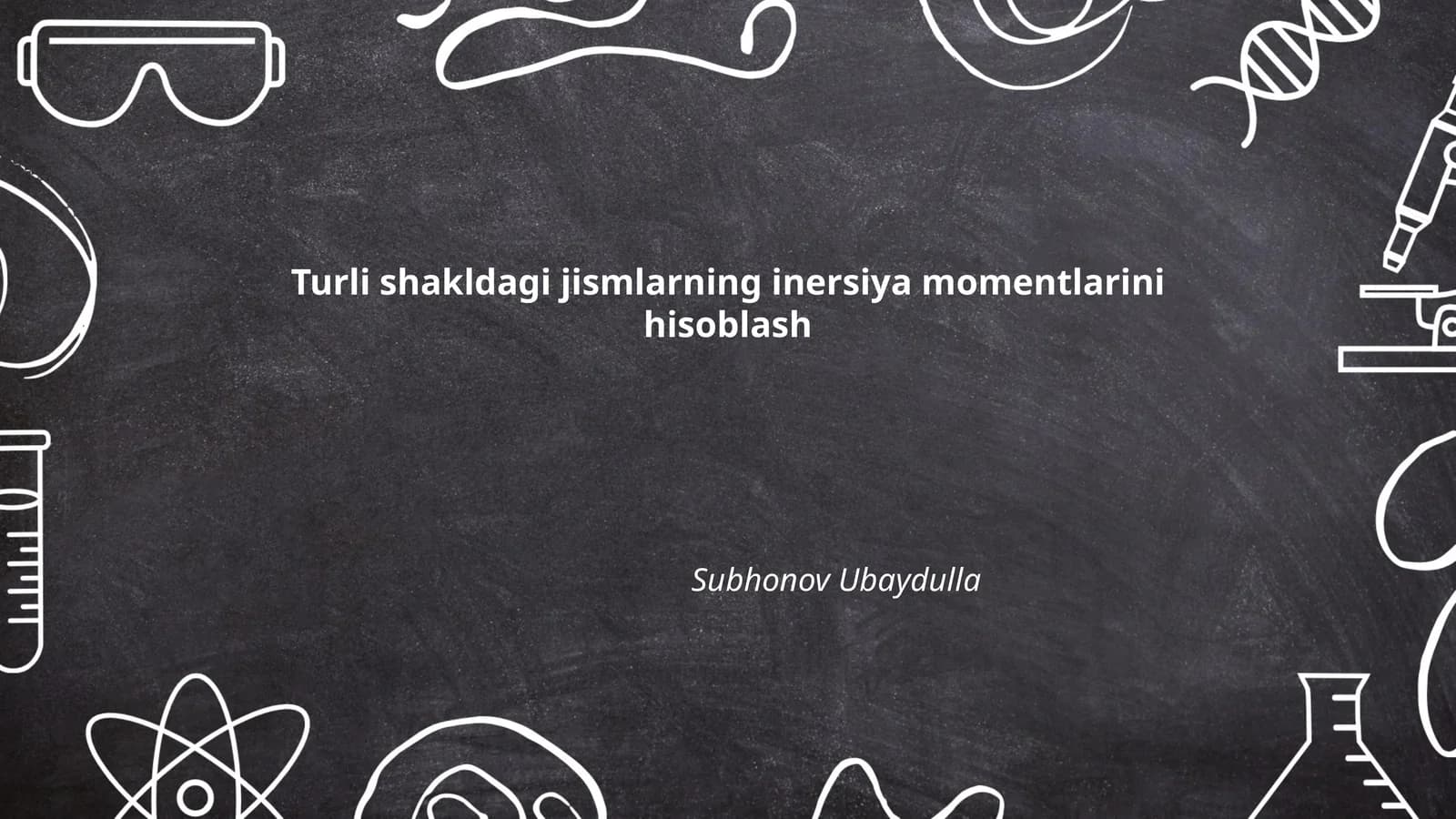 Jismlarning Inersiya Momentlari
