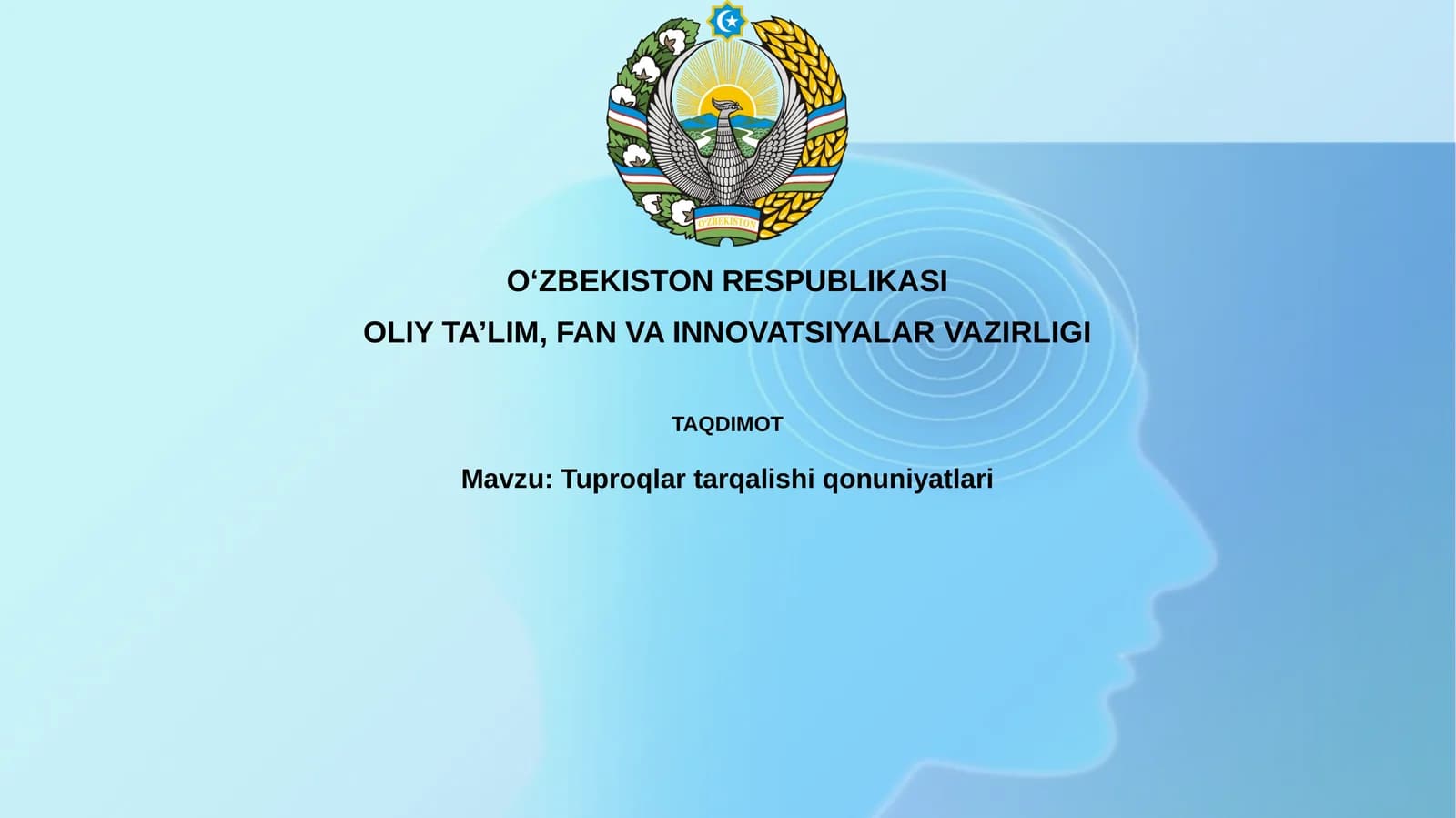 Tuproqlar tarqalishi qonuniyatlari